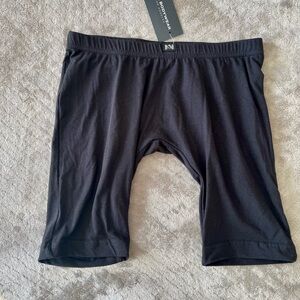 N2N Bodywear Men's Black Locker Room Biker, Small, New with Tags